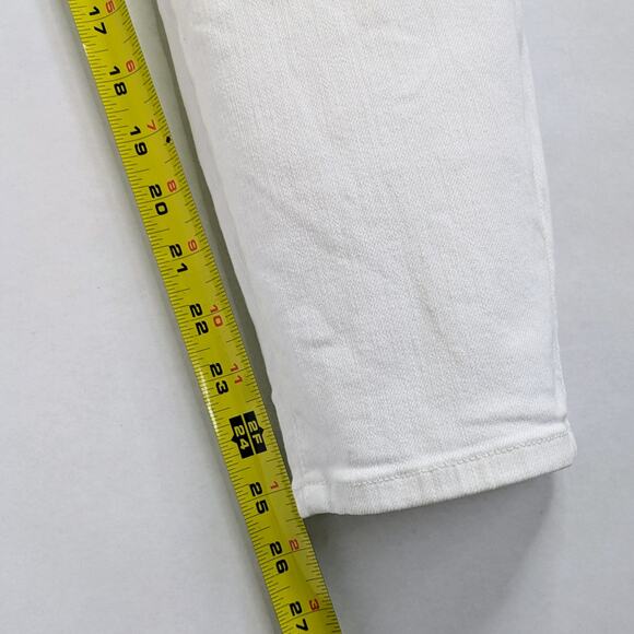 Mother The Looker Crop 31 White Skinny Denim - Picture 8 of 12